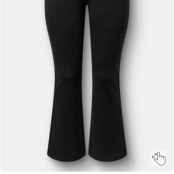 Torrid Studio Black Luxe Trouser Bootcut Ponte Knit Stretch Pant - Sz-18R - Picture 4 of 16